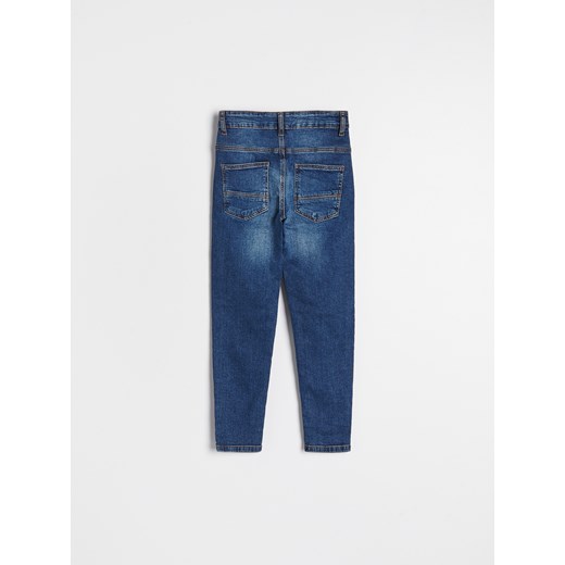Reserved - Elastyczne jeansy slim - Granatowy Reserved 128 Reserved
