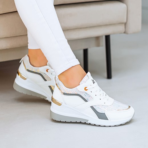 Damskie Adidasy na Podwyższeniu Sneakersy White Glow 37 sklep-szpilka24