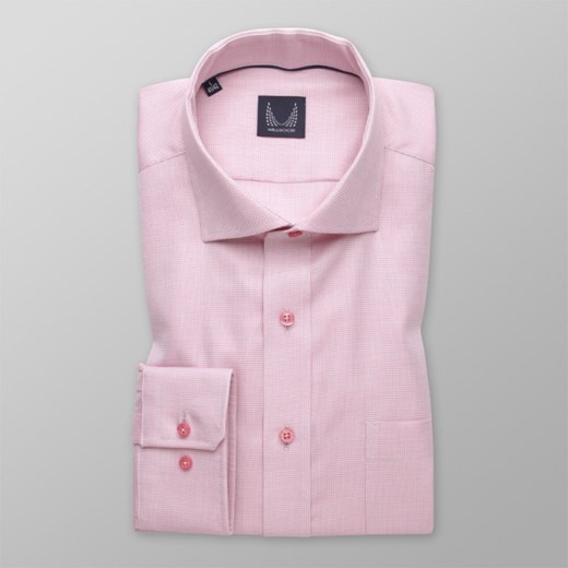 Różowa klasyczna koszula Willsoor XL (43/44) / 176-182 okazja Willsoor