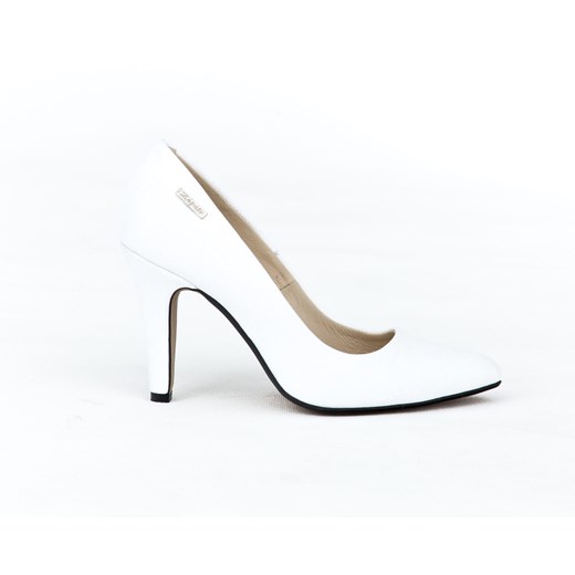 szpilki - skóra naturalna - model 035 - kolor biały Zapato 41 zapato.com.pl