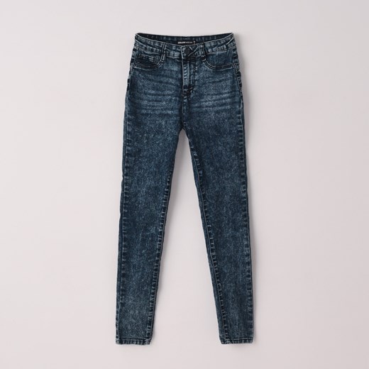 Cropp - Granatowe jeansy push up - Niebieski Cropp 42 Cropp