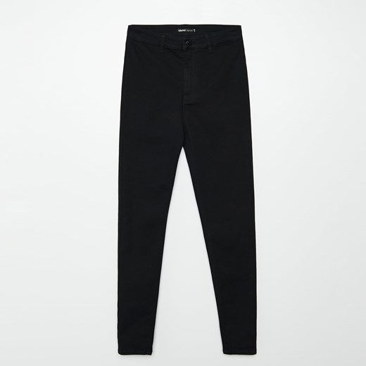 Cropp - Czarne jeansy skinny - Czarny Cropp 34 Cropp