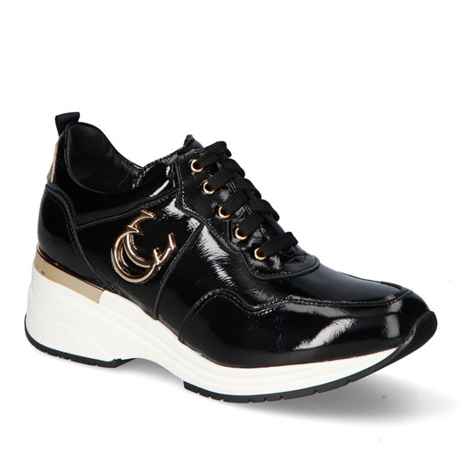 Sneakersy Damskie Karino Czarne lakierowane 3711-090-P Karino 39 okazja Arturo-obuwie