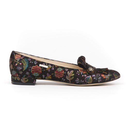 kolorowe balerinki z frędzlami - skóra naturalna - model 046 - kolor czarne Zapato 42 zapato.com.pl