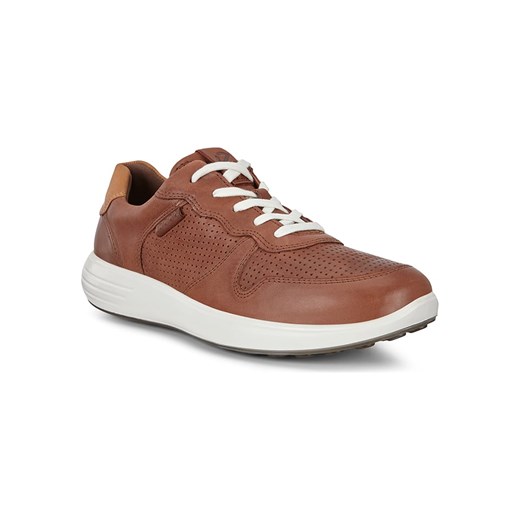 Skórzane sneakersy "Soft 7 Runner" w kolorze jasnobrązowym Ecco 46 okazja Limango Polska