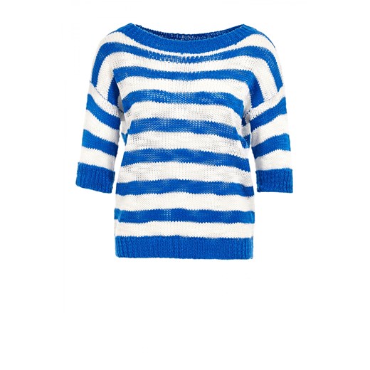 Sweater with two-colour stripes terranova niebieski sweter