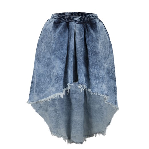 Spódnica jeans boutiquelamode-com szary bawełniane