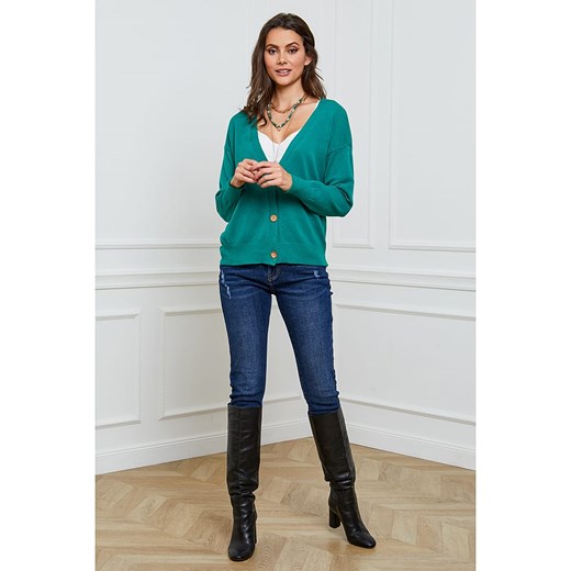 Kardigan "Gino" w kolorze ciemnozielonym Joséfine S promocja Limango Polska