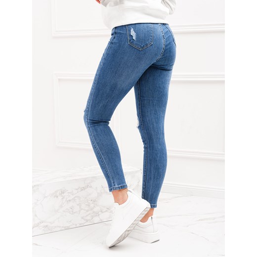 Spodnie damskie jeansowe 115PLR - niebieskie Edoti.com L Edoti.com