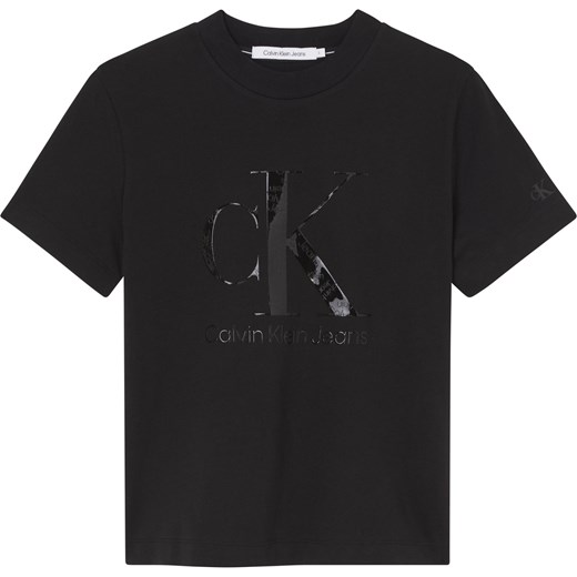 CALVIN KLEIN KOSZULKA DAMSKA T-SHIRT GEL MONOGRAM TEE BLACK J20J218264 BEH - M messimo okazyjna cena