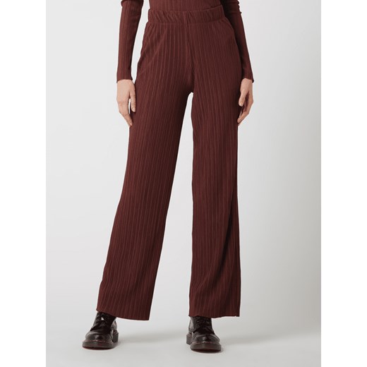 Luźne spodnie z prążkowaną fakturą model ‘Sissi’ Gina Tricot L Peek&Cloppenburg 