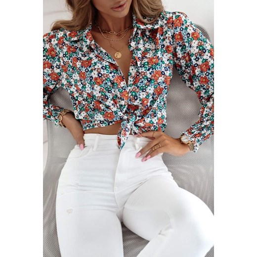 Kolorowa koszula damska w drobne kwiaty XANA DAISY M lafemmeboutique.pl