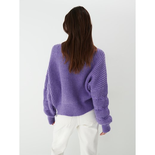 Mohito - Fioletowy sweter oversize - Fioletowy Mohito XXS Mohito