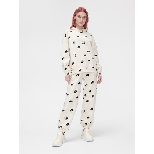 Cropp - Dresy yin-yang - Kremowy Cropp L Cropp
