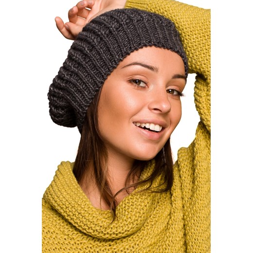 BK060 Beret - grafitowy Be Knit Uniwersalny Świat Bielizny