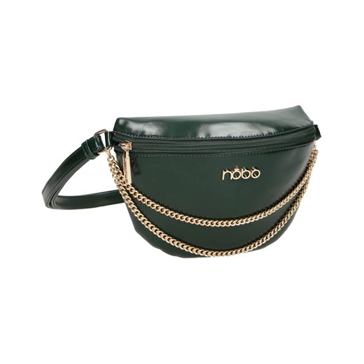 Zielona nerka Nobo z dodatkową portmonetką oraz dekoracyjnym łańcuszkiem Nobo Uniwersalny wyprzedaż NOBOBAGS.COM