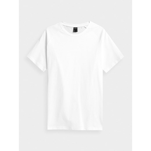 T-shirt z nadrukiem na plecach biały Outhorn M okazyjna cena Happy Face