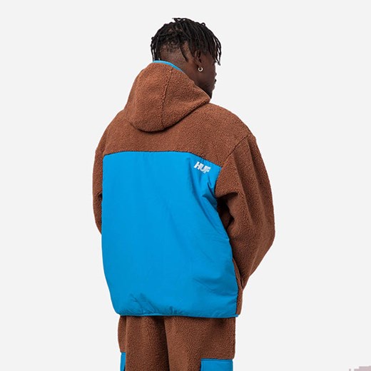 Kurtka męska HUF Fort Point Sherpa Jacken JK00326 DUST BROWN Huf XL sneakerstudio.pl okazyjna cena