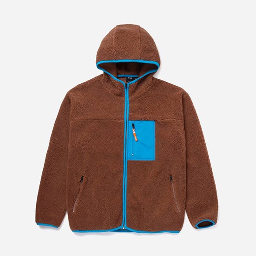 Kurtka męska HUF Fort Point Sherpa Jacken JK00326 DUST BROWN Huf XL okazja sneakerstudio.pl