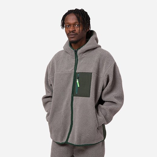 Kurtka męska HUF Fort Point Sherpa Jacket JK00326 STEEL GREY Huf L wyprzedaż sneakerstudio.pl