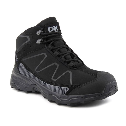 Wysokie buty męskie trekkingowe DK Aqua SoftShell 2147, czarne ze sklepu ulubioneobuwie w kategorii Buty trekkingowe męskie - zdjęcie 131133442