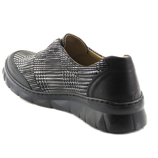 Bardzo wygodne półbuty damskie typu slip on - Helios Komfort 372 Helios Komfort 38 promocja ulubioneobuwie