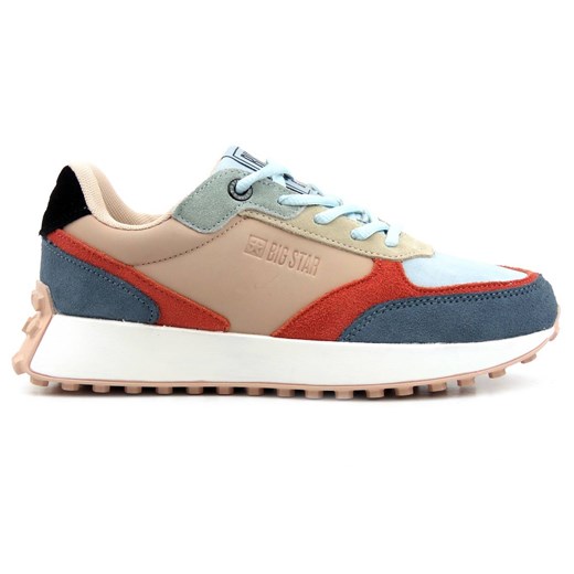 Buty sportowe, sneakersy damskie BIG STAR II274401, beżowo-niebieskie 40 wyprzedaż ulubioneobuwie