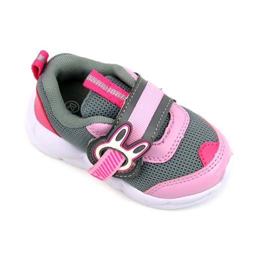 Buty sportowe dziecięce z elastyczną podeszwą - BEFADO 516P091, szaro-różowe 20 okazja ulubioneobuwie