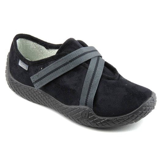 Kapcie, buty damskie dla wrażliwych stóp - Befado dr Orto 434D014, czarne ze sklepu ulubioneobuwie w kategorii Kapcie damskie - zdjęcie 131136333