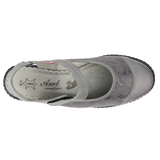 Wygodne sandały damskie z elastyczną cholewką - AXEL 1852, szare 40 okazja ulubioneobuwie
