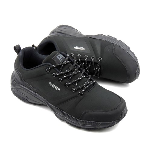 Trekkingi męskie przed kostkę - DK Soft Shell 1099, czarne 42 ulubioneobuwie