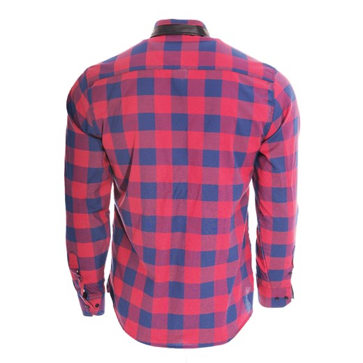 Koszula męska długi rękaw rl43 - czerwona Risardi XXL Risardi