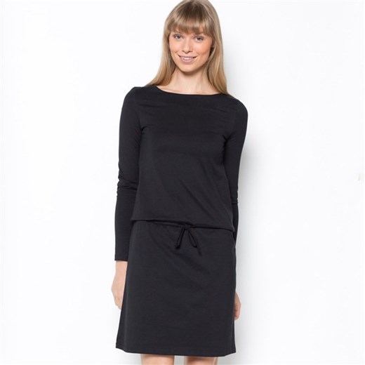 Sukienka z długim rękawem, 100% bawełny organicznej la-redoute-pl czarny długie