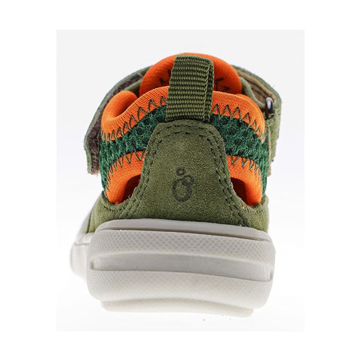 Skórzane półsandały w kolorze zielonym Lamino 20 okazja Limango Polska