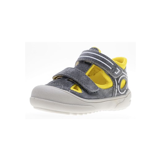 Skórzane półsandały w kolorze szarym Lamino 26 Limango Polska okazja