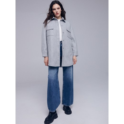 Reserved - Kurtka koszulowa - Jasny szary Reserved L Reserved