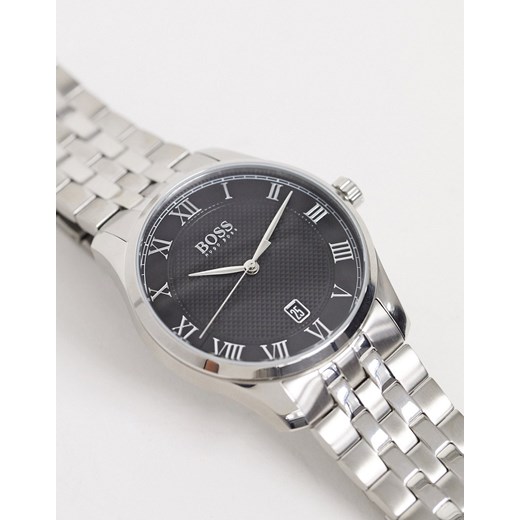 BOSS – Master – Srebrny zegarek z bransoletą – 1513588 No Size Asos Poland