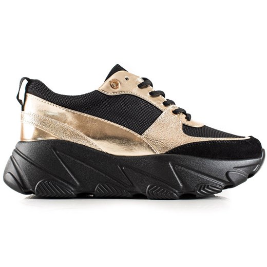 CZARNO-ZŁOTE SNEAKERSY POTOCKI 40 czasnabuty.pl