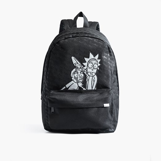 Cropp - Plecak Rick and Morty - Czarny Cropp Uniwersalny Cropp wyprzedaż