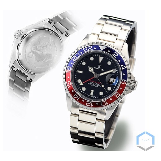 GMT-OCEAN 1 BLUE RED Steinhart Timepieces steinhart-zegarki