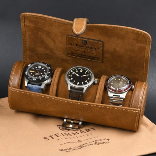 SKÓRZANE ETUI NA 3 ZEGARKI Steinhart Timepieces steinhart-zegarki