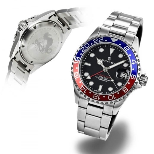 GMT OCEAN 39 BLUE RED Steinhart Timepieces steinhart-zegarki