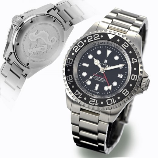 OCEAN 44 GMT BLACK Steinhart Timepieces steinhart-zegarki