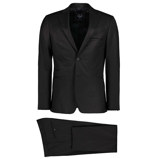 Czarny garnitur z wełny 34846 Lavard 50 okazyjna cena Lavard