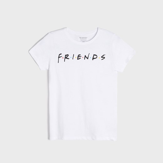 Sinsay - Koszulka Friends - Biały Sinsay 134 Sinsay