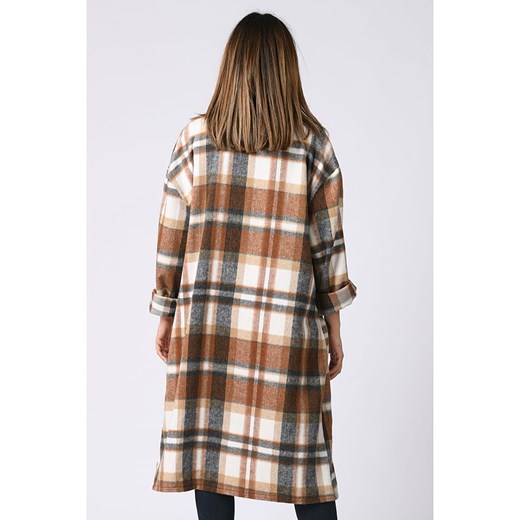 Płaszcz w kolorze jasnobrązowym Plus Size Company 44/46 Limango Polska okazja