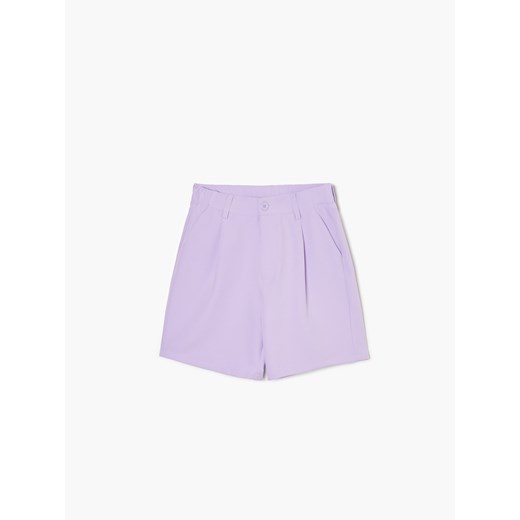 Cropp - Fioletowe bermudy - Fioletowy Cropp 32 Cropp