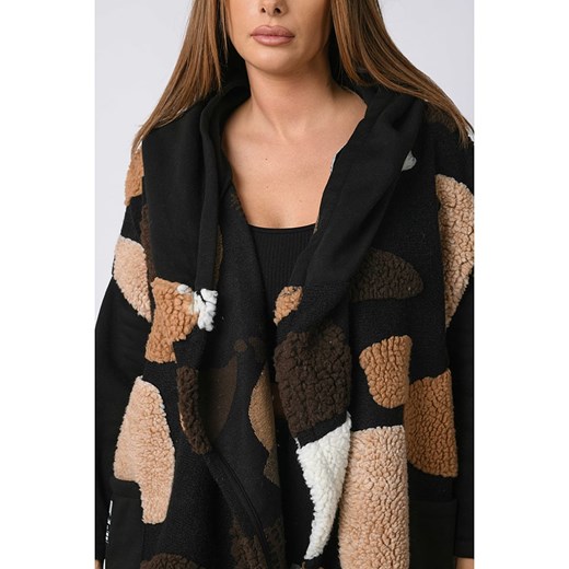 Kardigan w kolorze jasnobrązowo-czarnym Plus Size Company 48/50 Limango Polska wyprzedaż