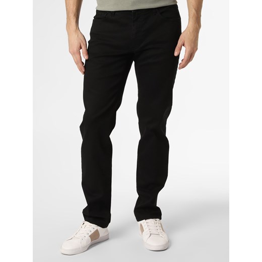 BRAX Spodnie Mężczyźni Bawełna czarny jednolity ze sklepu vangraaf w kategorii Spodnie męskie - zdjęcie 131444514