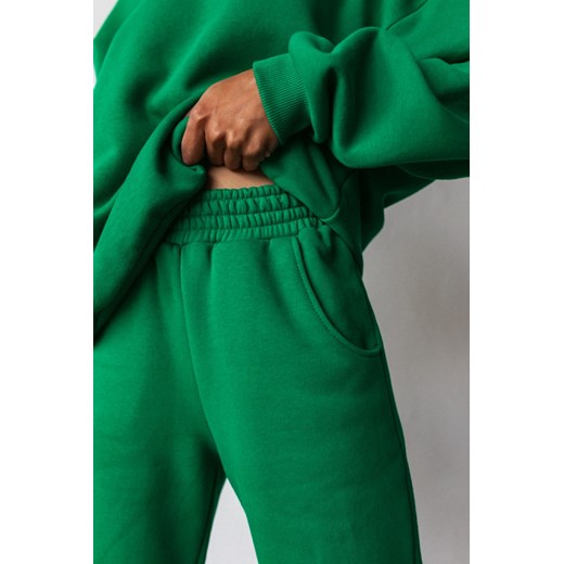Spodnie dresowe typu jogger w kolorze POISON GREEN - DISPLAY S Marsala